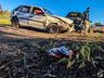 Colisão entre carro e caminhão deixa uma pessoa ferida na BR-163