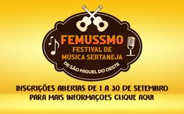 Festival da canção de SMOeste terá mais de R$ 22 mil em prêmios