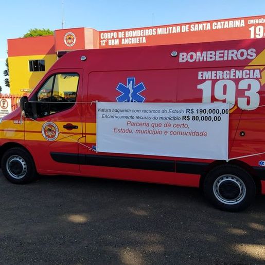 Quartel dos bombeiros recebe nova viatura de R$ 251 mil