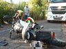 Homem fica ferido em acidente entre carro e moto na SC 163