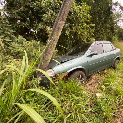 VÍDEO: saída de pista é registrada na BR-163 em SMOeste