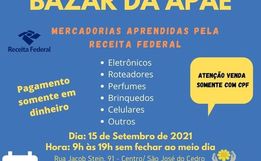Apae Viviane pretende arrecadar mais de R$ 50 mil em bazar 
