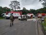 Grave acidente entre veículos é registrado na divisa do RS com Chapecó