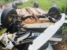Homem sofre ferimentos em capotamento de veículo no interior de Itapiranga