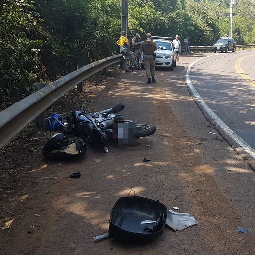 Homem tem perna amputada em acidente na SC 163 em Itapiranga 