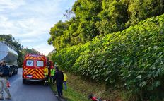 Motociclista fica ferido após queda na BR-158, em Cunha Porã