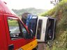 Tombamento de carreta deixa motorista ferido em Romelândia