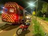 Suspeito de atear fogo em caminhão é preso horas depois ao se envolver em acidente 