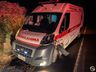 VÍDEO: Colisão envolvendo ambulância deixa feridos na SC-163 em Descanso
