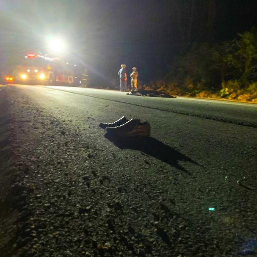 VÍDEO: Homem morre atropelado na BR-282 entre SMO e Maravilha