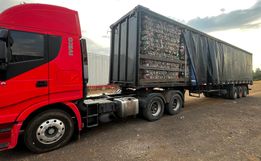 PF apreende carga ilegal de resíduos plásticos em Dionísio Cerqueira 