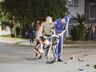 Motociclista fica ferido após colisão com carro em SMOeste