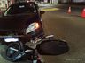 Mulher fica ferida em colisão entre carro e moto em São Lourenço do Oeste
