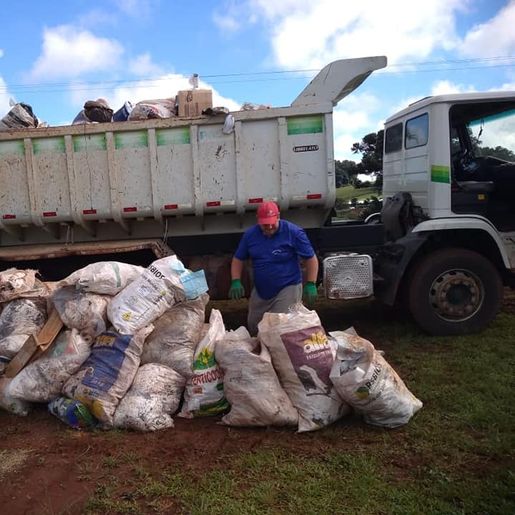 Município finaliza a primeira recolha de materiais recicláveis