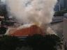 Incêndio no Centro Paroquial cria nuvem de fumaça de Chapecó