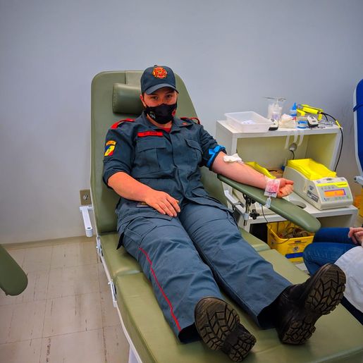 VÍDEO: grupo de bombeiros de Campo Erê doaram sangue nesta sexta-feira