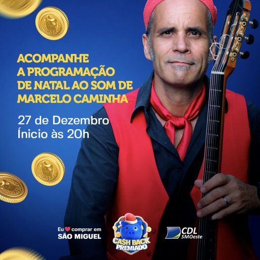 Noite especial do “Natal da Gente” em SMO terá show de Marcello Caminha 