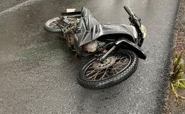 Colisão frontal deixa motociclista ferido em São Miguel do Oeste