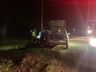Vídeo: Colisão entre carro e caminhão deixa dois feridos na SC-492 em Bandeirante 