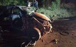 Colisão frontal deixa sete feridos na BR-282