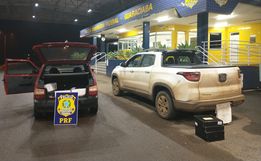 Mais de 60 caixas de vinho são apreendidas pela PRF em apoio com a Polícia Civil