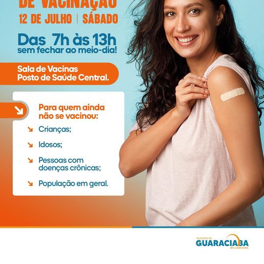 Guaraciaba promove novo Dia D de vacinação contra a gripe neste sábado 