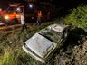VÍDEO: capotamento deixa feridos na BR-163 em São Miguel do Oeste