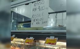Osso de boi é vendido em Florianópolis após alta nos preços da carne