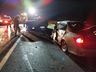 Colisão entre dois carros e caminhão deixa nove feridos na BR-282