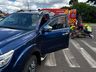 Motociclista sofre suspeita de fratura em acidente no centro de SMOeste 