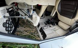 Veja as fotos do avião que caiu em plantação no interior de Maravilha