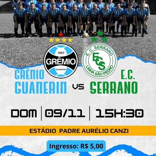 Grêmio Guamerim e Serrano iniciam disputa pelo título do Municipal, em SMO