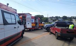 Acidente entre carros deixa jovem ferido na BR-163 em Dionísio Cerqueira 