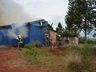VÍDEO: Casa é destruída por incêndio em Campo Erê 