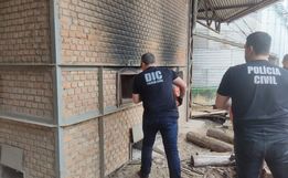 Polícia de São Lourenço do Oeste incinera mais de uma tonelada de droga
