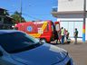 Motociclista fica ferido em colisão com carro no centro 