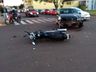 Homem fica ferido em acidente com moto em São Miguel do Oeste