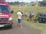 Acidente entre carro e caminhão deixa um casal e uma criança gravemente feridos na BR 163 
