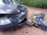 Colisão entre carro e moto deixa mulher ferida em Palma Sola
