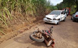 Menor sofre ferimentos em colisão de moto em Anchieta