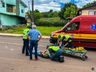 SMO: Colisão entre carro e moto deixa rapaz gravemente ferido; vídeo