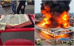 Bíblia resiste a incêndio que destruiu centro comercial em SC