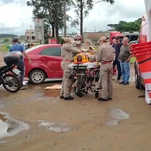 Motociclista fica ferido em colisão na PR-280 