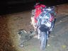 Motociclista fica gravemente ferido após atropelar boi na SC-161