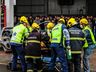 Simulado de evacuação e acidente de trânsito mobiliza Bombeiros e PM; vídeo
