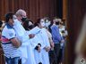 Celebração de Corpus Christi leva fiéis para igreja Matriz em SMO