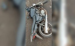 Colisão entre moto e bicicleta deixa dois feridos na BR-163