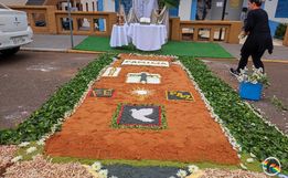 Itapiranga prepara tapetes para celebrar Corpus Christi