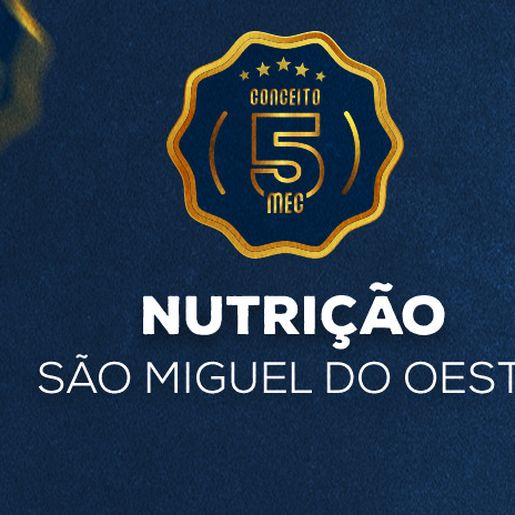 Curso de Nutrição da Unoesc São Miguel do Oeste recebe nota máxima na avaliação do MEC