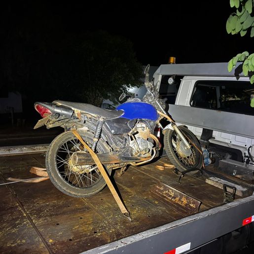 PM recupera motocicleta furtada há três anos em São Miguel do Oeste